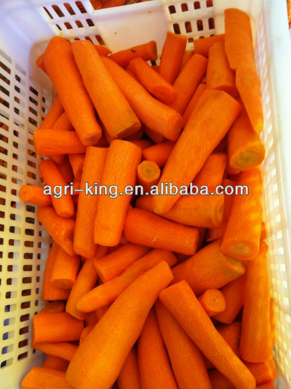 Different type frozen sliced carrot
