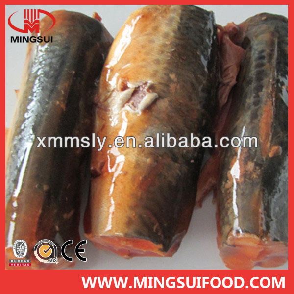 Canned Mackerel In Brine/Canned Mackerel In Oil/425G Canned Mackerel In Tomato Past