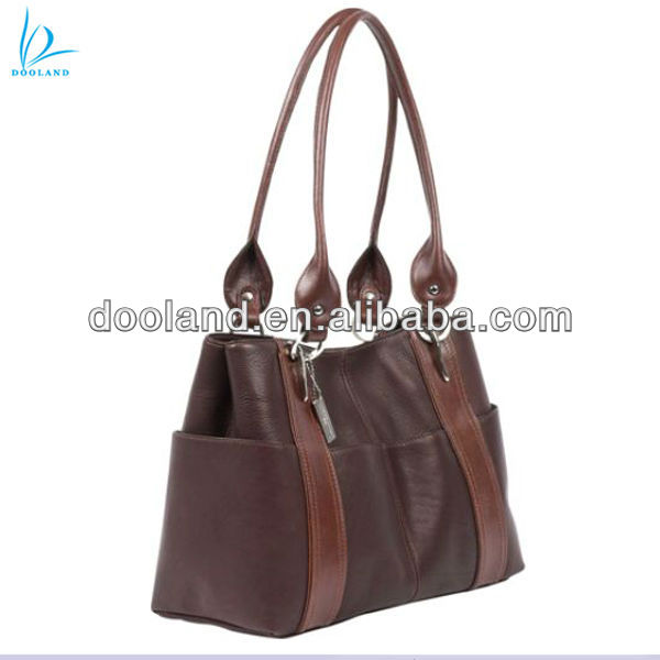 Genuine leather designer handbags made in china