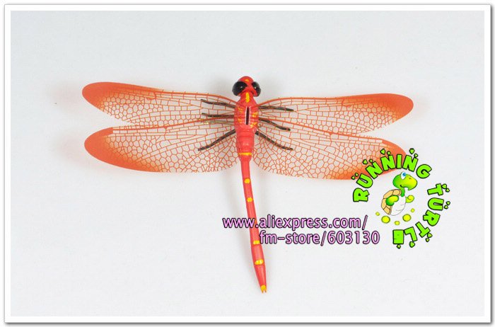 Wholesale 30pcs Lot L Pin Dragonfly Wedding Decoration PVC Vivid Dragonfly 