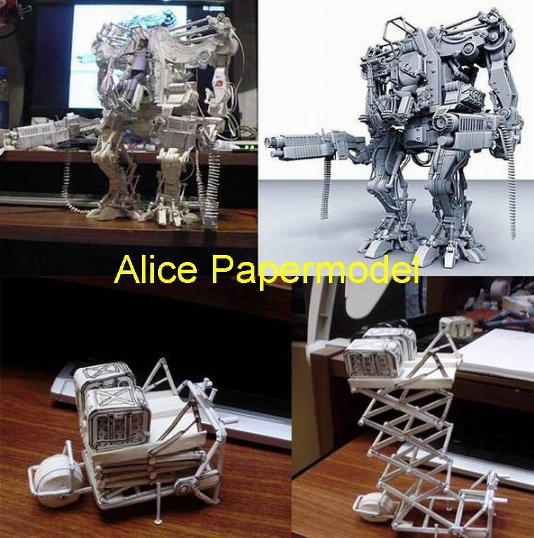 Купить Алиса papermodel] высотой 40 см матрица АПУ mecha робот фронт ...