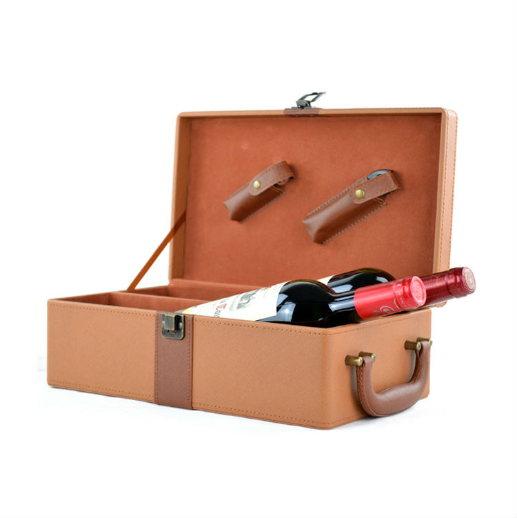 puレザーワインボックス、 ワインケース、 革のワインのキャリア問屋・仕入れ・卸・卸売り