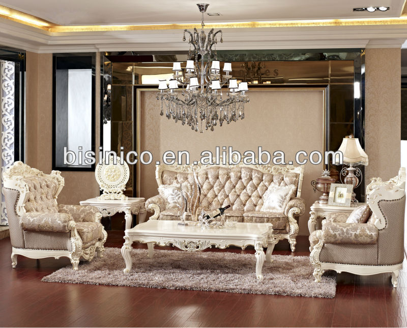 Vintage blanco royal living room sofá juego de muebles estilo ...