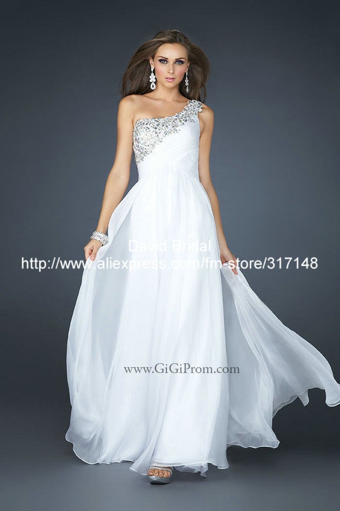 White lace one shoulder dress White lace one shoulder dress