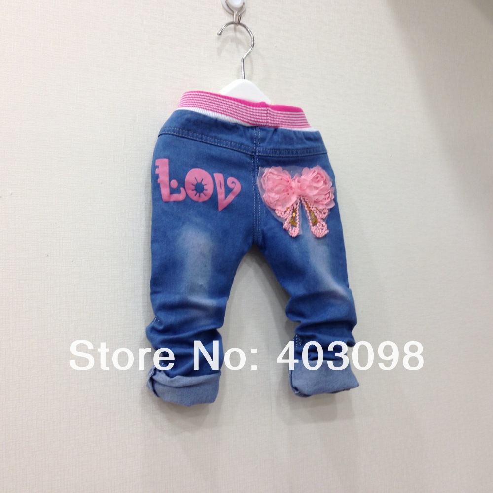Джинсы для девочек girl flower sequins jeans pant kids denim pant leisure trousers 2-5 years Джинсы для девочек girl flower sequins jeans pant kids denim pant leisure trousers 2-5 years
