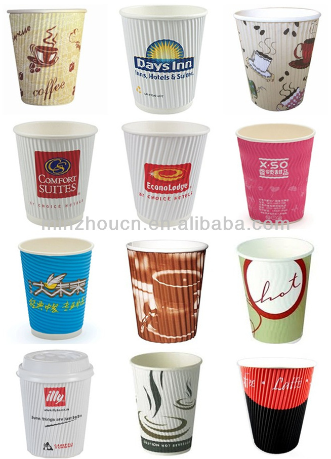 new design reusable 12oz ripple colored eps foam cup for beverage with logo
