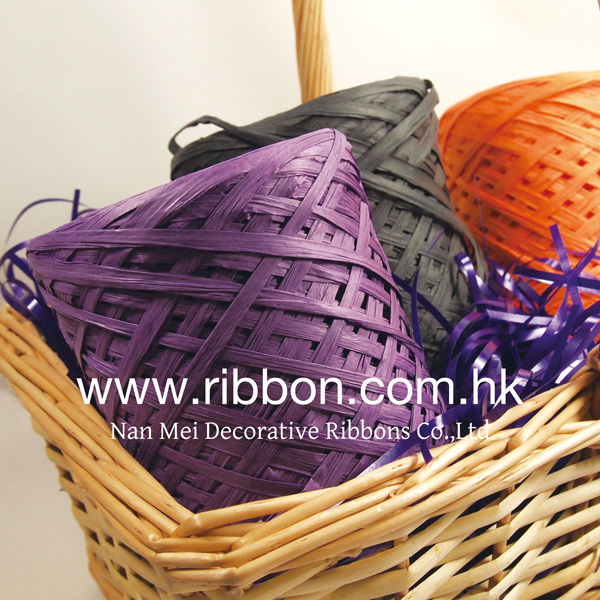 (rp220rp48 Spring Moss) 5 Rolls Pack 200m Raphia Paper Raffia Ribbon