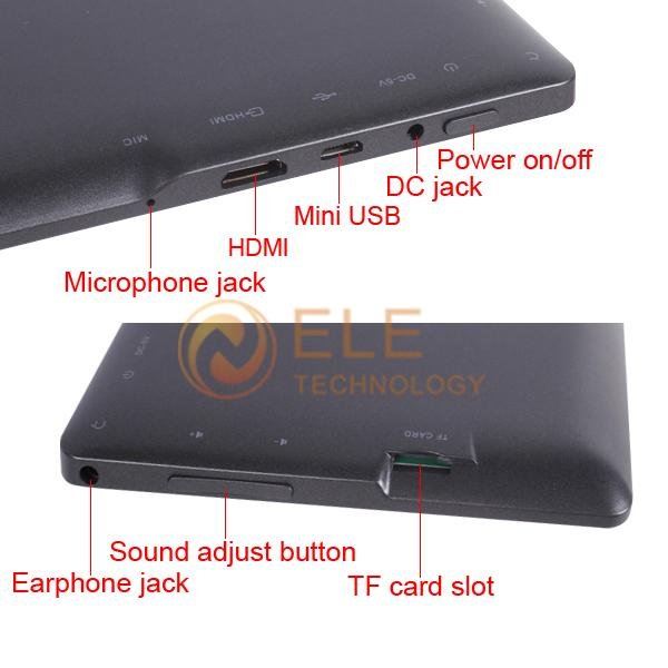 0G 512MB 4GB 1080P WIFI Camera Capacitive Q88 upgrade HDMI tablet pc