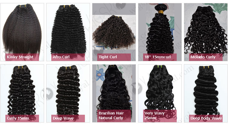 wigsroyalブラジルの髪の拡張子、 カーリー人間の毛延長黒人女性のための問屋・仕入れ・卸・卸売り