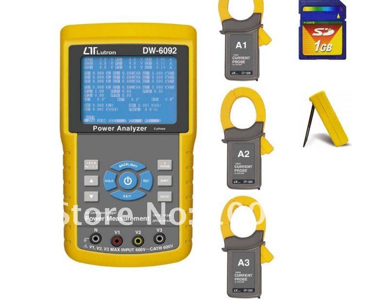 真の実効値測定dw-6092三相電源アナライザsdカード付き問屋・仕入れ・卸・卸売り