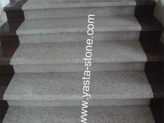 Peldaño de pino decorado piedra escalera piezas de escaleras ... Escalera decoración Marmol