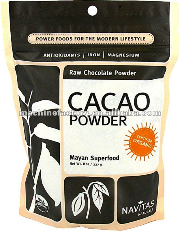 Automatic cocoa powder printed plastic bags packing equipments