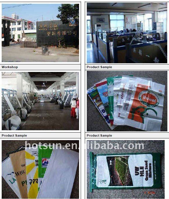 Recycle pp woven bag with printing for packing 25kg