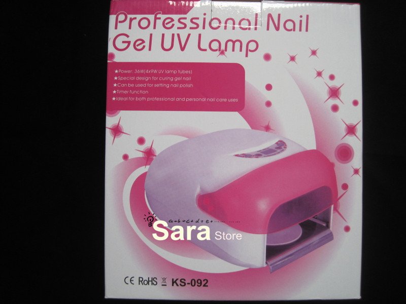 2018 Whole 36w Time Display With Fan Funtion Professional Uv 9w Pro Uv Lamp Curing Light For Nail Art Gel Three Color Free Shipping