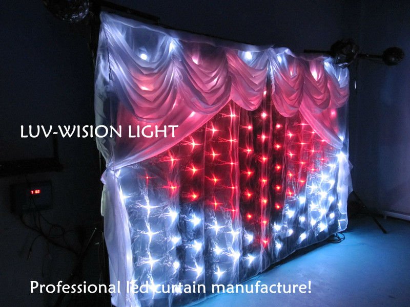 Led star curtain wedding decoration backdrop light