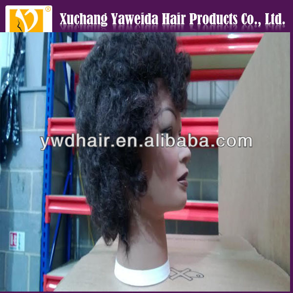 100%人毛卸売トップqualityafroトレーニングマネキンヘッドアフリカアメリカマネキンヘッド用ヘア学校仕入れ・メーカー・工場