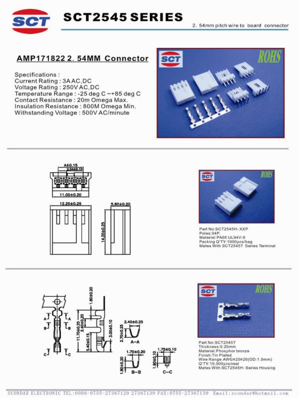 AMP 171822の小さい電気コネクタ仕入れ・メーカー・工場