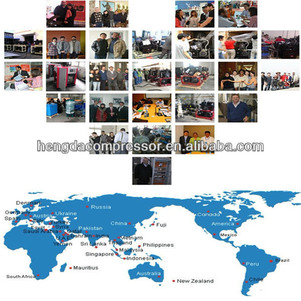 champagne or cava Hengda compressor 105CFM 580PSI 30HP 2014 CHINAPLAS