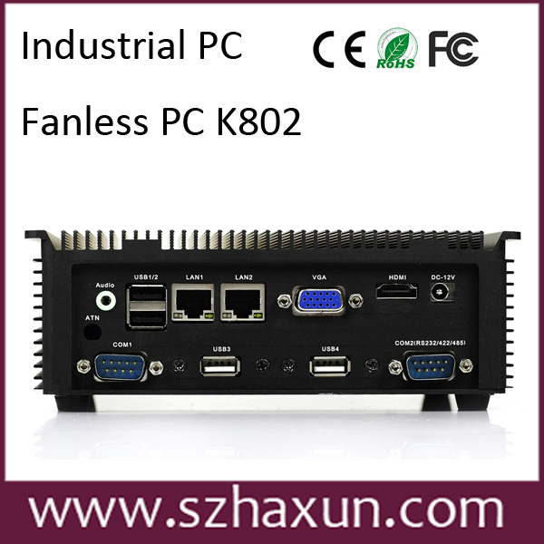 2*rj45rs485、 rs422産業用小型pc、 gpio、 コンパクトなpcアトムファンレス組み込み、 ファンレスコンピュータ業界の車問屋・仕入れ・卸・卸売り