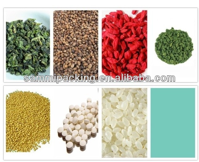 Multi function packaging machine, Black Tea Green Tea packaging machine, tea seed particle grains herbs spiral packing machine