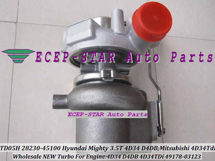 TD05H TD05H-14G 49178-03123 28230-45100 Turbo Turbocharger For Hyundai Mighty 3.5ton 4D34 D4DB Mitsubishi 4D34TDi (2)