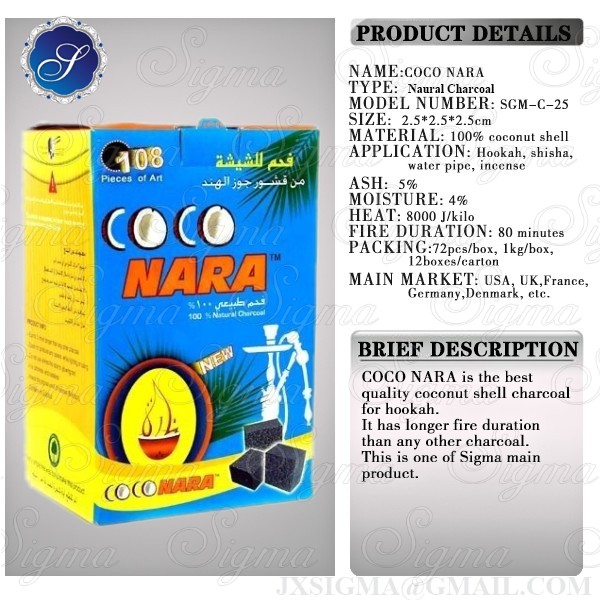 Coconara Coal For Hookah/Water pipes