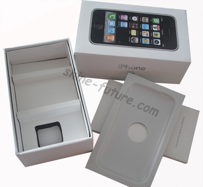 white iphone 3gs box. Full ox package for iphone 3g