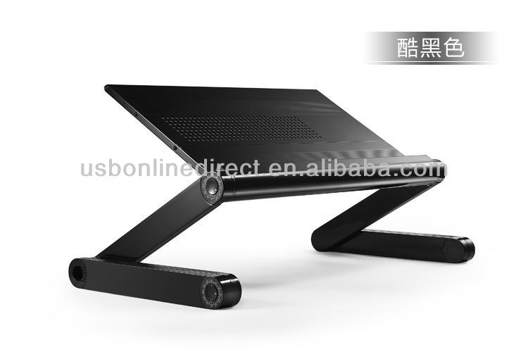 ラップトップテーブルスタンド2014年新デザインのモダンなコンピュータrecbook調節可能な机とソファベッド用テーブル、 オフィスのテーブルの設計仕入れ・メーカー・工場