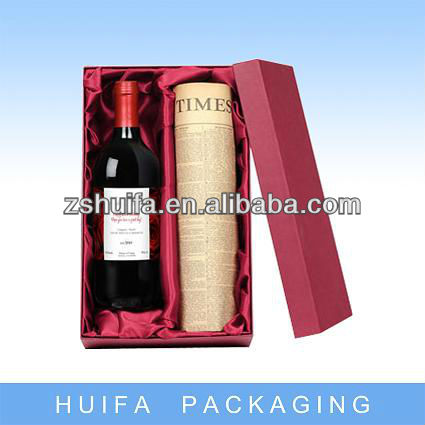 Custom cardboard red wine glass box with specification