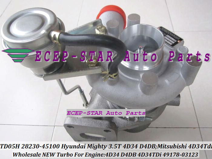 TD05H TD05H-14G 49178-03123 28230-45100 Turbo Turbocharger For Hyundai Mighty 3.5ton 4D34 D4DB Mitsubishi 4D34TDi (5)