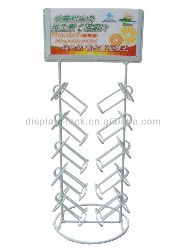 2013 metal spray Extra chewing gum display stand HSX- DR0603