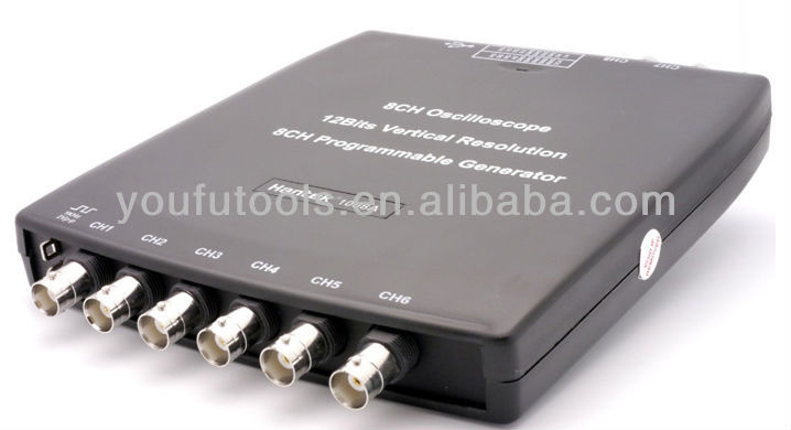 Usbhantek1008bpc- ベースのデジタルオシロスコープ/8チャンネルpcusbデジタルストレージ自動車d問屋・仕入れ・卸・卸売り