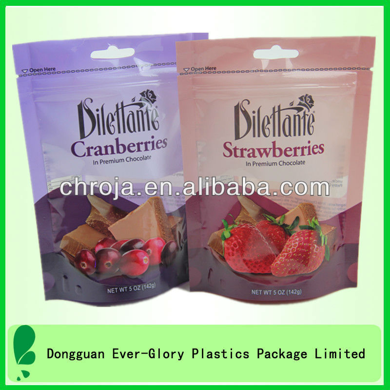 Stand Up Non Zipper Clear Window Front 2 Layers Laminated Sugar Bag