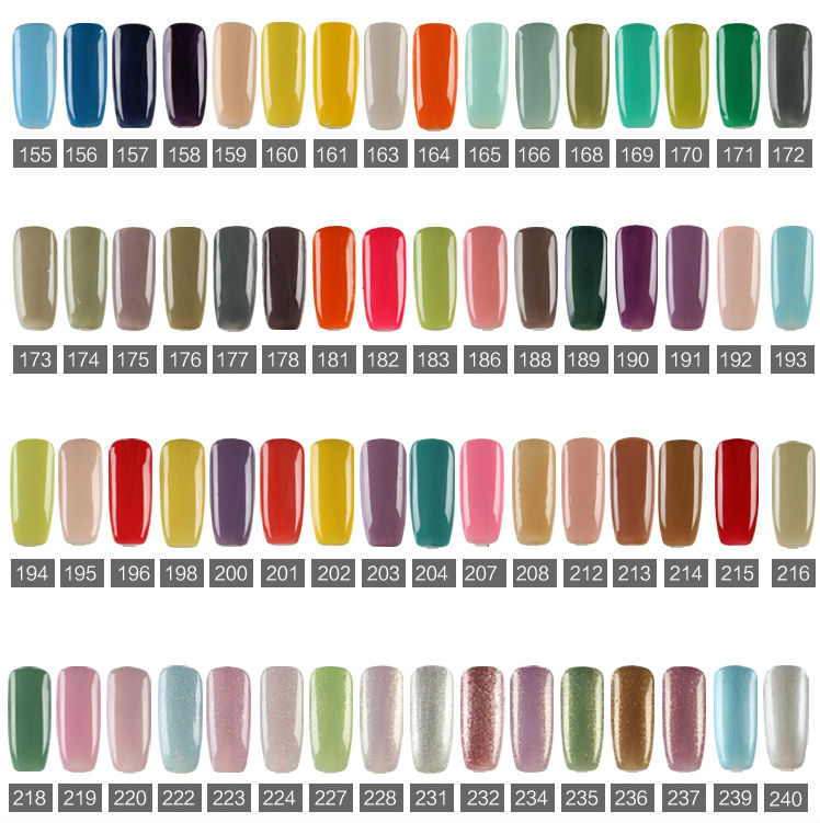 Sns Nail Color Chart