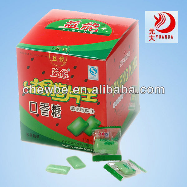 Yineng watermelon flavor chew gum
