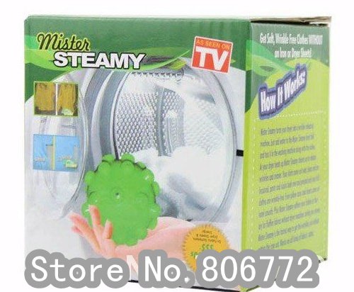 Free Shipping 50pcs Dryer Ball Laundry Mister Steamy Revolutionary Drier Ball With Power Of Steam As Seen On TV -- MTV56 Free Shipping 50pcs Dryer Ball Laundry Mister Steamy Revolutionary Drier Ball With Power Of Steam As Seen On TV -- MTV56