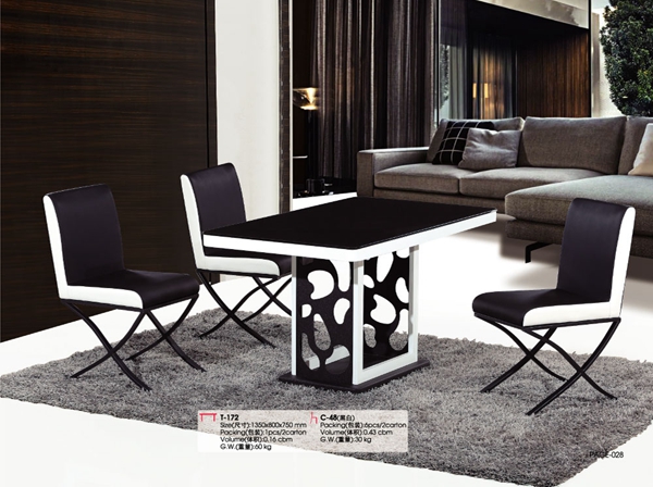 Moderno diseño hueco vidrio casa muebles juego three piece mesa ... Vidrio comedor diseño