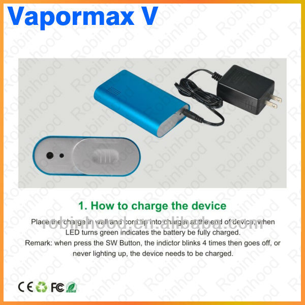 2014 Newest Products 2600mAh Exceptional Vaporization Experience Flowermate Vapormax V for Dry Herb vapormax v2