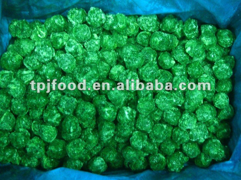 IQF frozen chopped spinach with FDA BRC HALAL KOSHER HACCP ISO