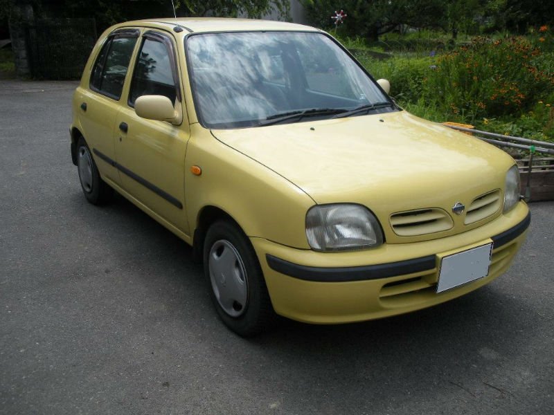 Used yellow nissan micra #5