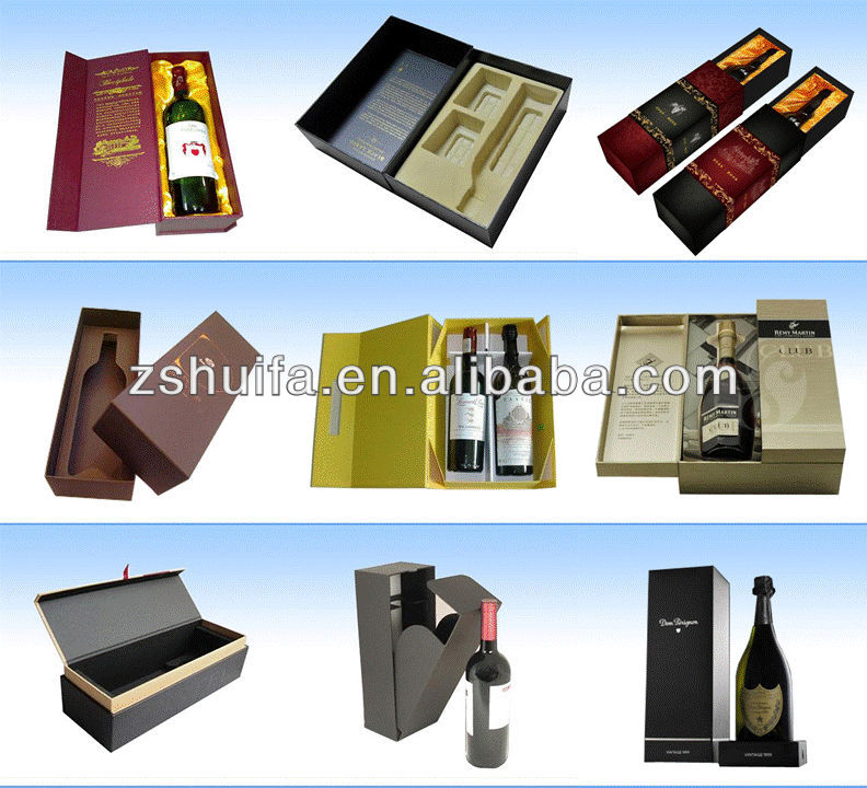 champagne wine glass packing gift box, View cardboard wine carrier box