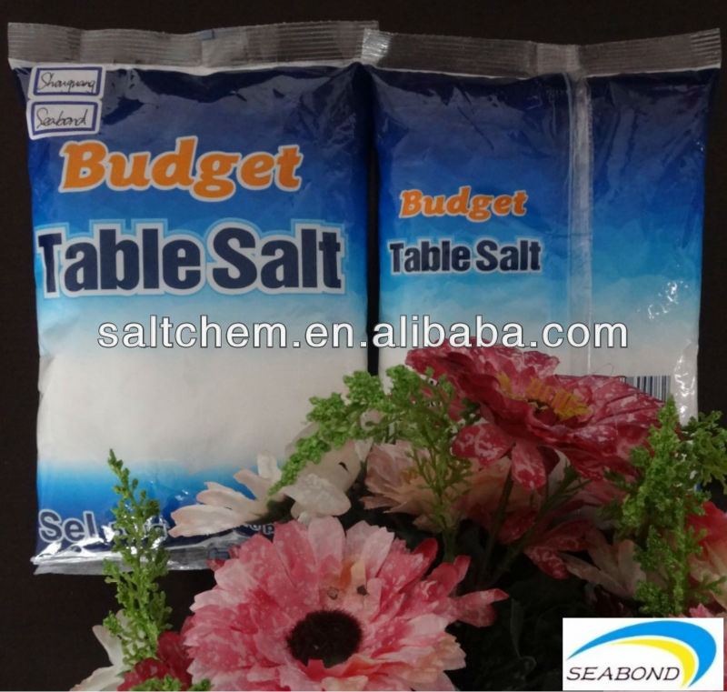5 star budget table salt for supermarket ,refined salt,edible salt
