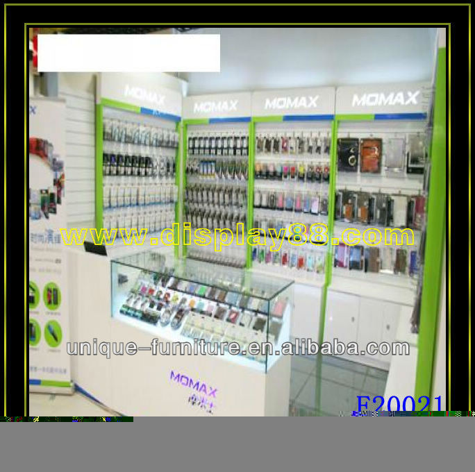 Accesorios celular vitrina/accesorios retail store display/mobile ...