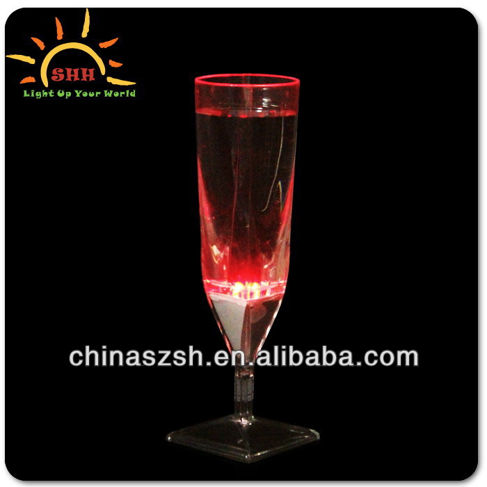 good quality led flashing champagne glass for factory wholesale