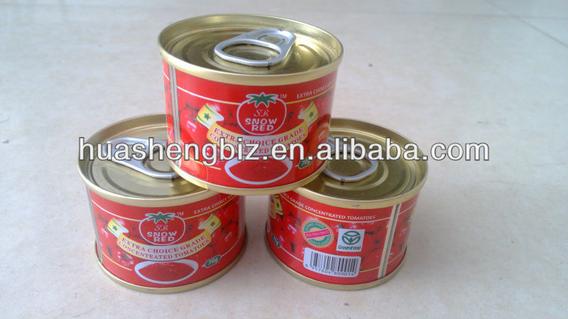 pure canned tomato paste in tins for sale