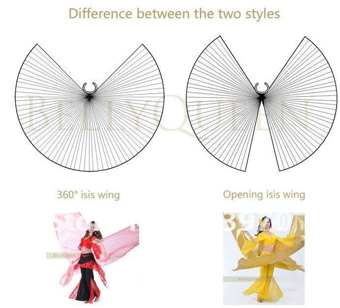 Wholesales, free shipping belly dance opening performance Isis wings ...