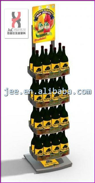 Christmas Promotion Eiffel Red Wine Display Rack/OEM Shop Decorative Metal Whisky Liquor Display Holder/Wine Display Stand