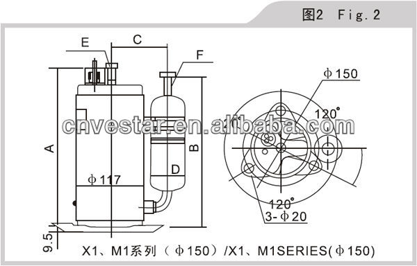 東芝AC回転式圧縮機R22 1Ph 50 Hz 220-240V PH104G0C-4BZDE問屋・仕入れ・卸・卸売り