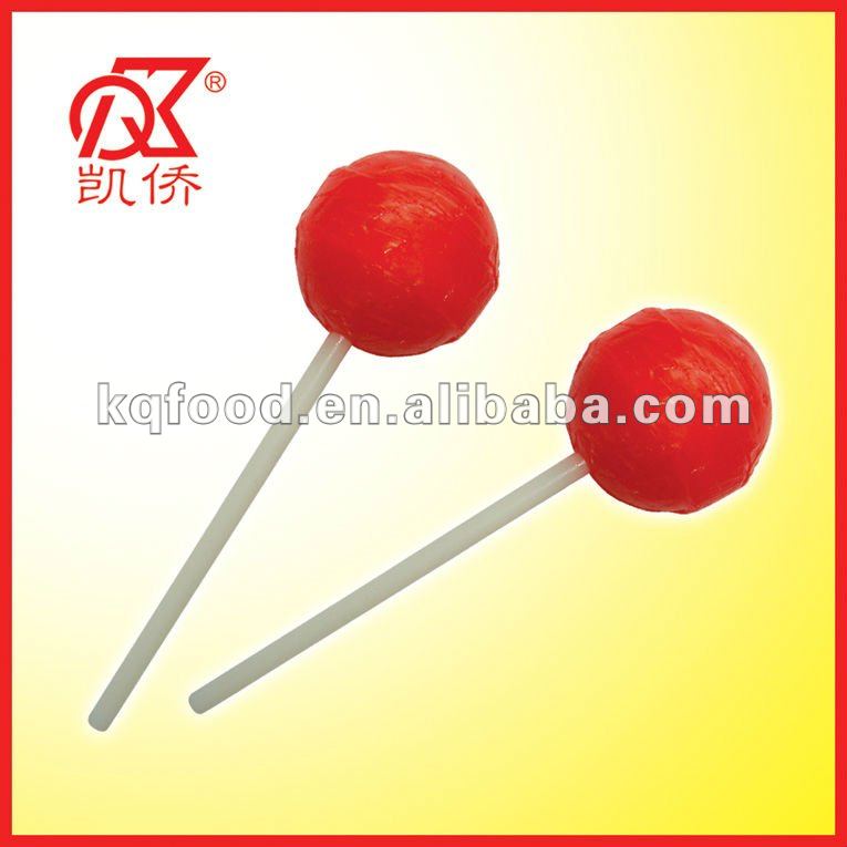 15g Halal Ball Shape Fruit Lollipop With Gum