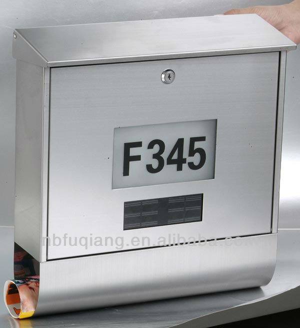 現代の壁にはfq-125ステンレス鋼住居番号メールボックス鋳造アルミニウムレターボックス問屋・仕入れ・卸・卸売り